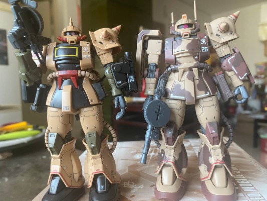 HG  机动战士高达 起源 MSD  沙漠型扎古 (双天线规格)