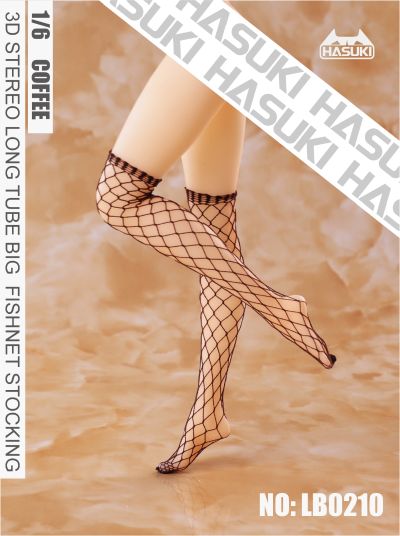 LB02 3D立体长筒袜大网 无缝袜