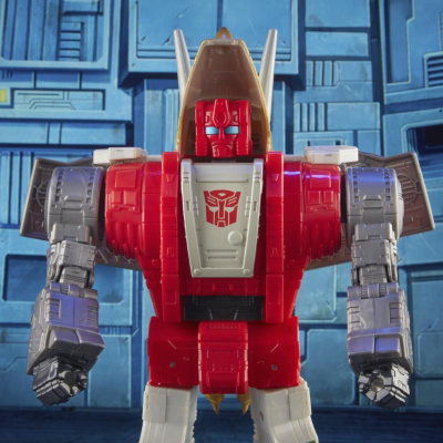 变形金刚玩具 经典电影系列 86-07 领袖级 变形金刚大电影 机器恐龙 铁渣 与 丹尼尔·维特维奇