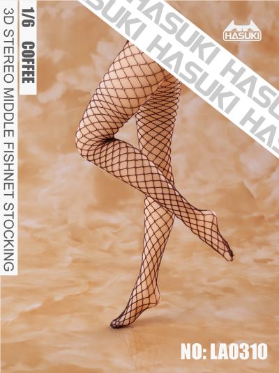 LA03 3D立体连裤中网袜 无缝袜