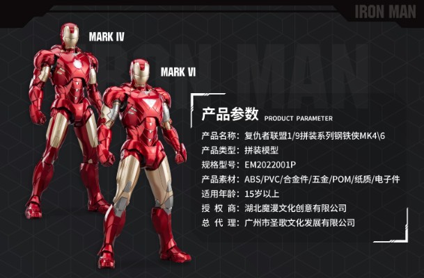 复仇者联盟系列 钢铁侠 4号装甲/6号装甲