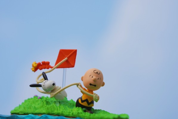 花生漫画  史努比 天气微景观