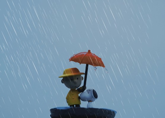 花生漫画  史努比 天气微景观