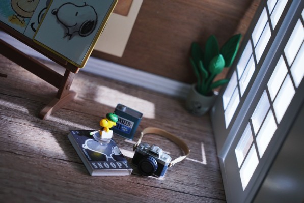 花生漫画 史努比的画室