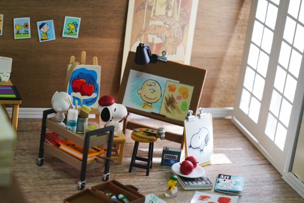 花生漫画 史努比的画室