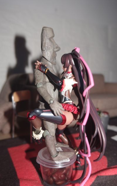 figma#SP-127  桌上美术馆 复活节岛 摩艾石像