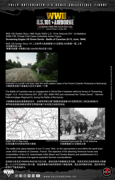 SS126 第二次世界大战 美国 第101空降师 506团第一营 一等兵
