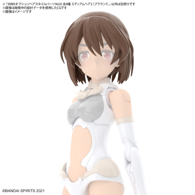 30MS 自定义发型配件6 全4种  中短发2[棕色1]