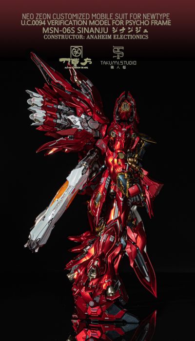 MG 1/100 机动战士高达UC  MSN-06S 新安州 Ver.ka. Titanium Finish