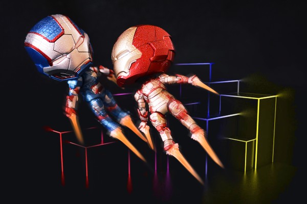 粘土人 #392 粘土人 钢铁侠3 钢铁爱国者 英雄版