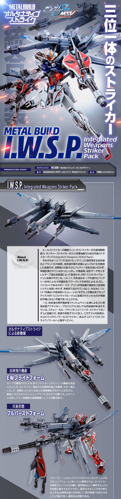 METAL BUILD 机动战士高达SEED MSV I.W.S.P.