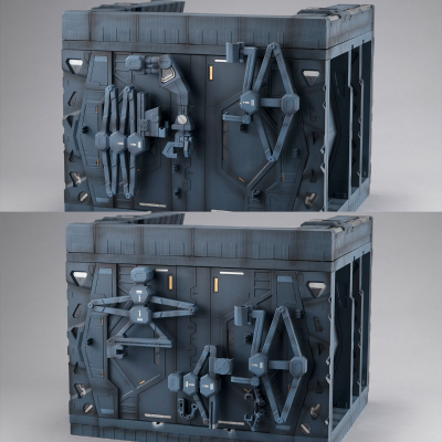 名场面还原系列 机动战士高达SEED （1/144HG系列专用）G卡组 【GS05】大天使号机库