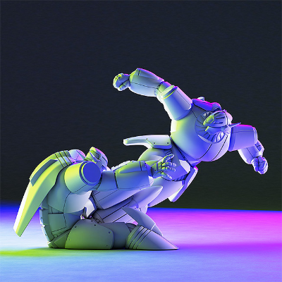 PLAMAX MF-65 minimum factory 飞跃巅峰 钢巴斯塔 超级闪电踢 / RX-7 闪电踢 巴斯塔 机器人配色