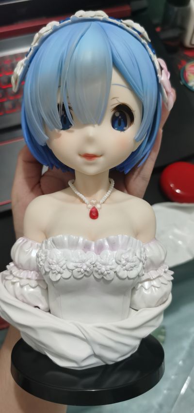 一番赏 A奖 蕾姆胸像（婚纱版）