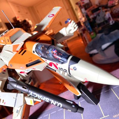 DX 超合金 超时空要塞 VF-1D 瓦尔基里 与 风叶赛艇