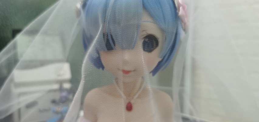 一番赏 A奖 蕾姆胸像（婚纱版）