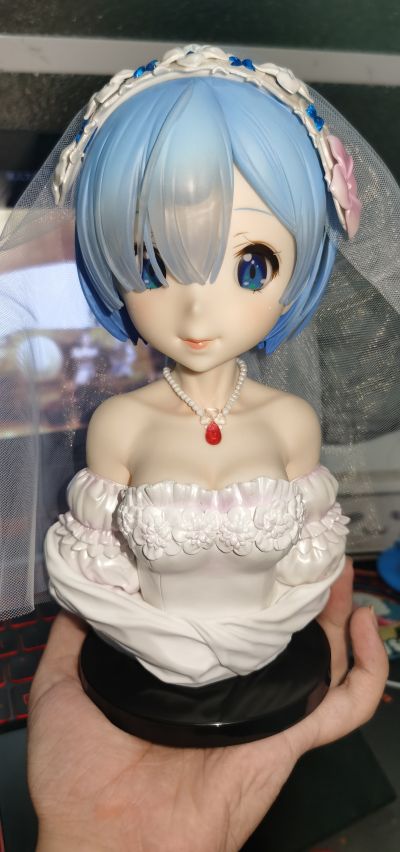 一番赏 A奖 蕾姆胸像（婚纱版）