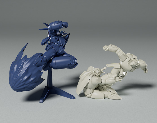 PLAMAX MF-65 minimum factory 飞跃巅峰 钢巴斯塔 超级闪电踢 / RX-7 闪电踢 巴斯塔 机器人配色