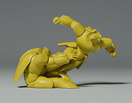 PLAMAX MF-64 minimum factory 飞跃巅峰 钢巴斯塔 超级闪电踢 / RX-7 闪电踢 巴斯塔 特效配色