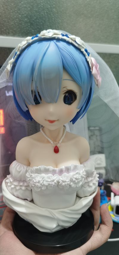 一番赏 A奖 蕾姆胸像（婚纱版）