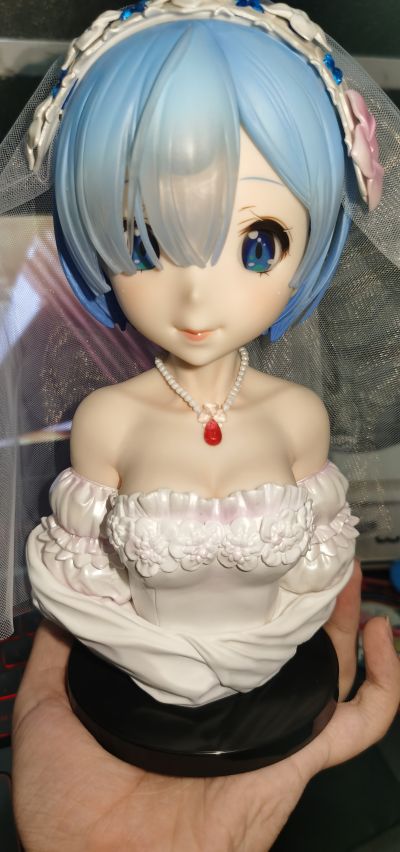 一番赏 A奖 蕾姆胸像（婚纱版）