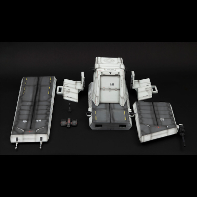 名场面还原系列 机动战士高达ZZ （1/144HG专用） 拟·亚伽玛级机动战舰弹射器