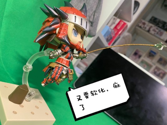 粘土人#993-DX 怪物猎人:世界  雄火龙装女猎人