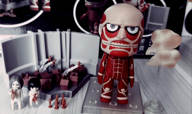 粘土人 #360 进击的巨人 超大型巨人＆进击的Play 套装