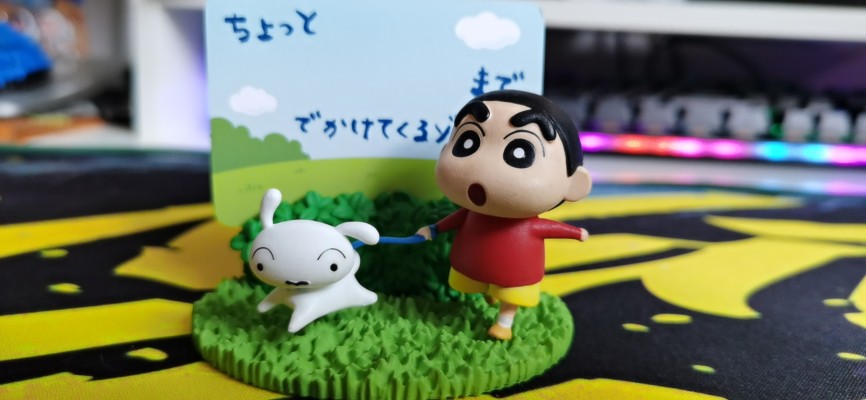 蜡笔小新 直立留言板人偶 由我来告诉你哟！