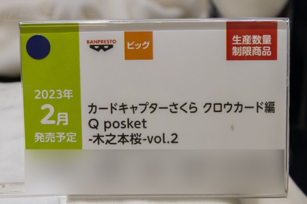 Q posket  百变小樱魔术卡 库洛牌篇 木之本樱2 A款