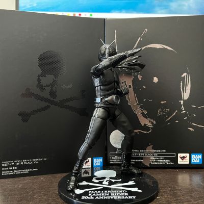 mastermind JAPAN x 假面骑士50周年纪念合作 S.H.Figuarts(真骨雕制法) 假面骑士新1号 黑色