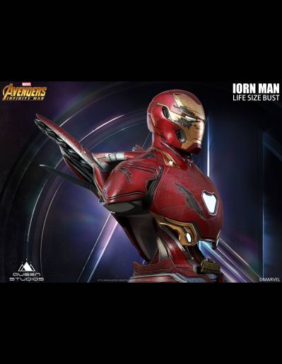 漫威系列 复仇者联盟3：无限战争 钢铁侠 50号装甲 战损版 胸像