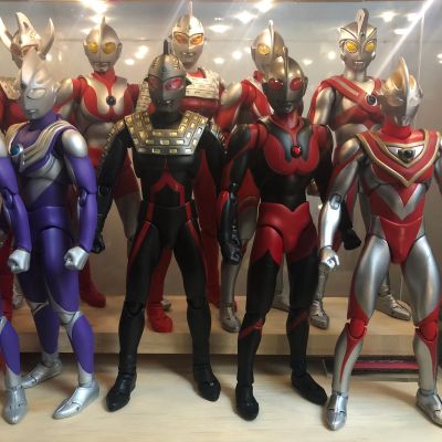 ULTRA-ACT  银河奥特曼 黑暗奥特曼（火花人偶）+黑暗赛文奥特曼（火花人偶）