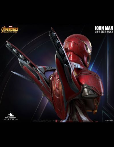 漫威系列 复仇者联盟3：无限战争 钢铁侠 50号装甲 战损版 胸像