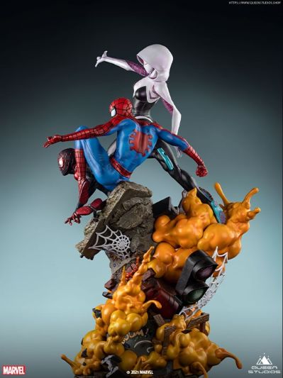 神奇蜘蛛侠 蜘蛛宇宙 组合全身像 神奇蜘蛛侠3：蜘蛛宇宙 蜘蛛侠(彼得·帕克)&蜘蛛侠(迈尔斯)&蜘蛛格温/蜘蛛女侠(格温)