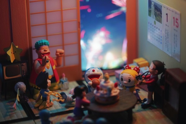 粘土人场景系列#2 和风生活A 和室餐厅