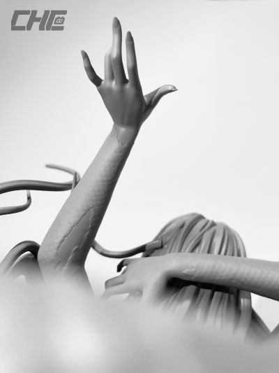 CHE手办原型大赛参赛品“曲中歌”--《芳华·青绿》