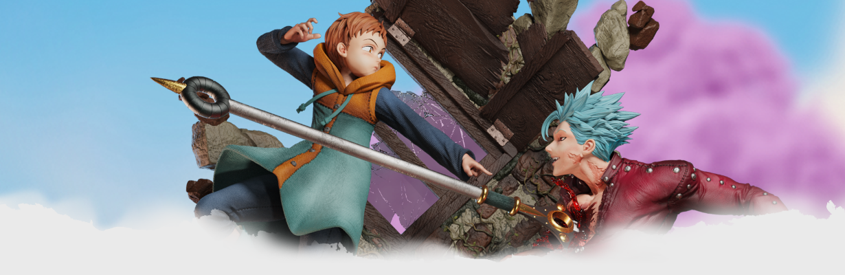 精英场景系列 七大罪  班 VS 金