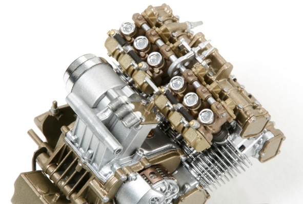 细节部件（摩托车型号用） 1/12 本田 RC166 No.32 离合器 和 前叉组件