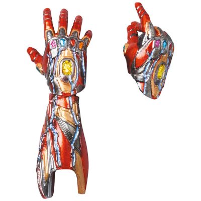 MAFEX 编号195 复仇者联盟4：终局之战 钢铁侠 85号装甲 战损版