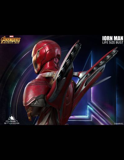 漫威系列 复仇者联盟3：无限战争 钢铁侠 50号装甲 战损版 胸像