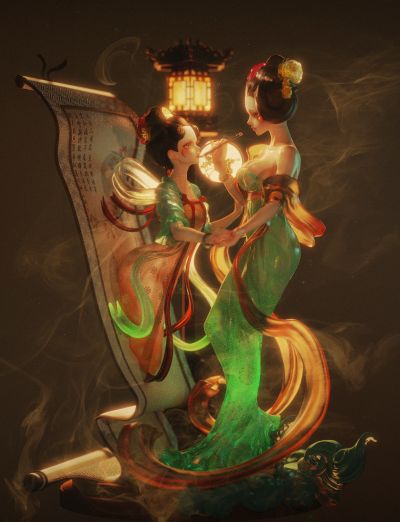 CHE手办原型大赛参赛品 《点绛唇》