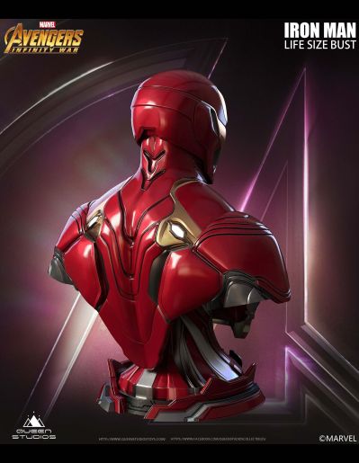 漫威系列 复仇者联盟3：无限战争 钢铁侠 五十号装甲 胸像