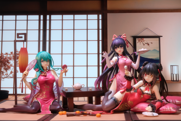 约战：精灵再临 夜刀神十香  新春旗袍