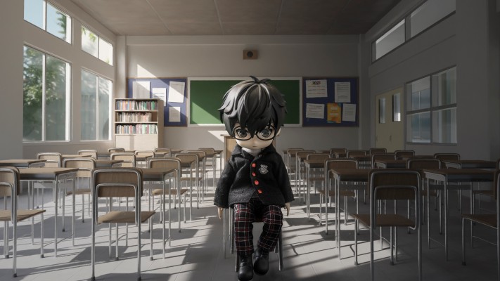 粘土人#1162 女神异闻录5 动画版 坂本龙司 怪盗服