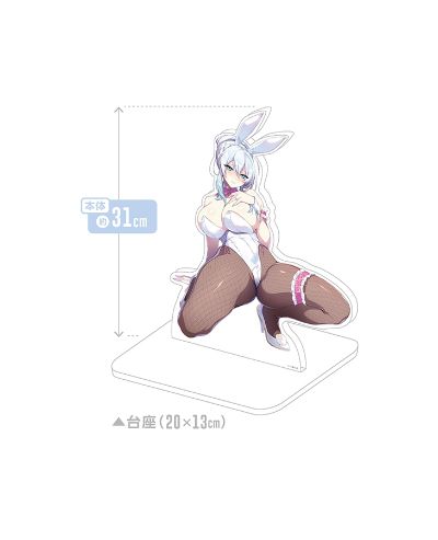 不善于社交的寡居雪女和被诅咒的戒指。 雪乃深冬 兔女郎 亚克力牌