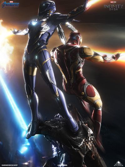 漫威系列 复仇者联盟4：终局之战 钢铁侠 85号装甲 和 49号装甲 全身像