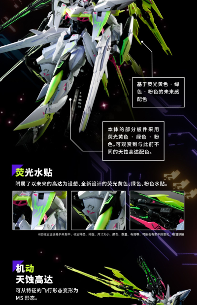 MG 1/100  天蚀高达 + 扩展件 (赛博配色)