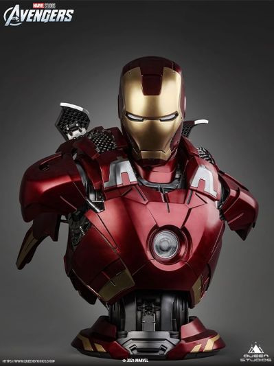漫威系列 复仇者联盟 钢铁侠 7号装甲 胸像