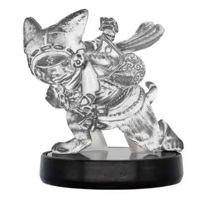 Amiibo 怪物猎人 崛起 随从艾露猫 银色